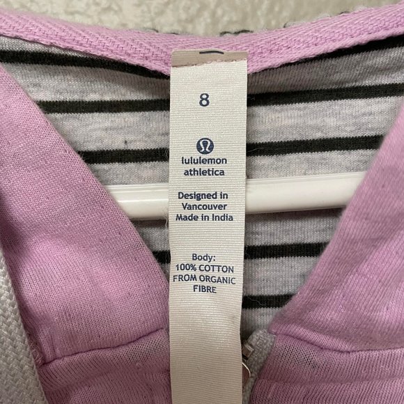 Lululemon Zippered Lilac Purple Hoodie Sweatshirt (8) - Picture 2 of 3